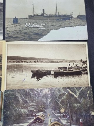 20 Postales centenarias Barcos y Puertos.