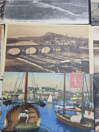 20 Postales centenarias Barcos y Puertos.