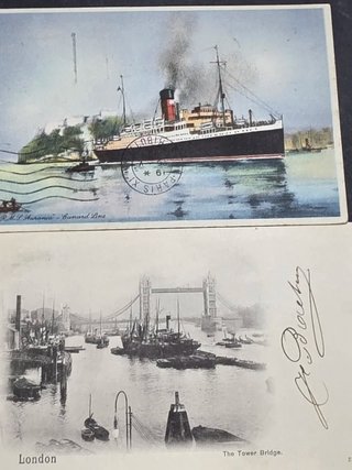20 Postales centenarias Barcos y Puertos.