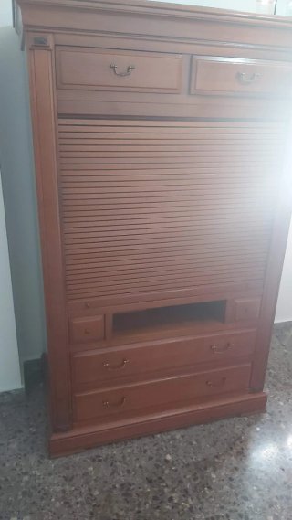 Mueble TV madera cerezo
