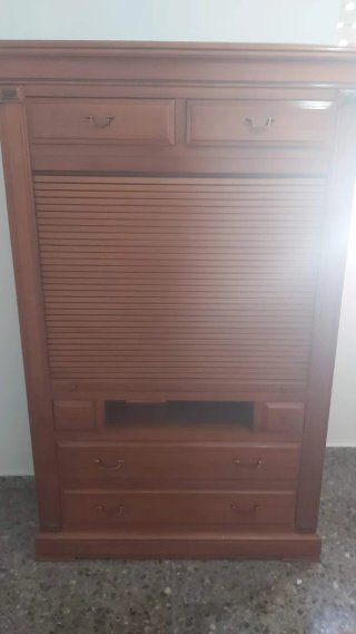 Mueble TV madera cerezo
