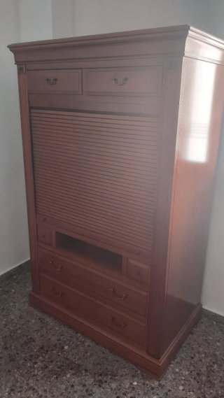 Mueble TV madera cerezo