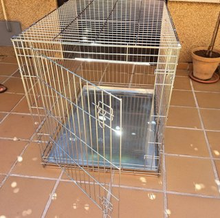 Jaula Perro Mascota Plegable Aluminio XL. Nuevo