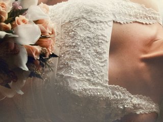 Vestido de Novia Encaje y Perlas