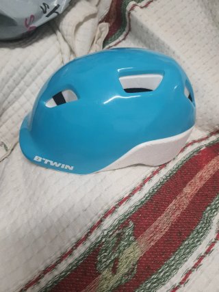 Casco Bici Niño B-Twin Azul