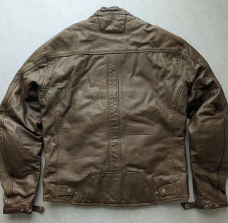 Chaqueta de cuero Ixon marrón para moto