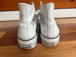Botas Converse de cuero blancas