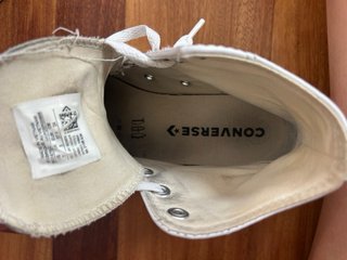 Botas Converse de cuero blancas