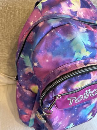 Mochila escolar Totto galaxia mariposas