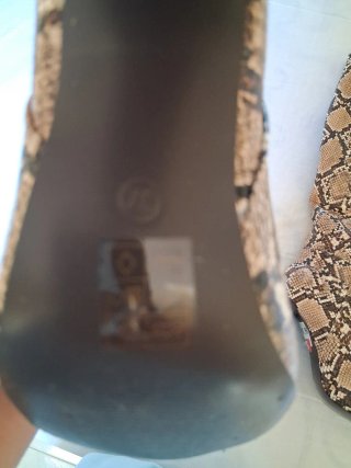 Botas altas piel serpiente tacón