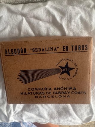 Caja Antigua Hilo Sedalina Sedalina Coats