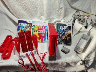 Nintendo Wii Roja Completa