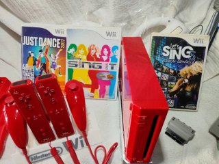Nintendo Wii Roja Completa