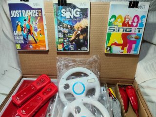 Nintendo Wii Roja Completa