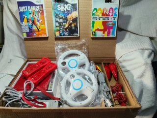 Nintendo Wii Roja Completa