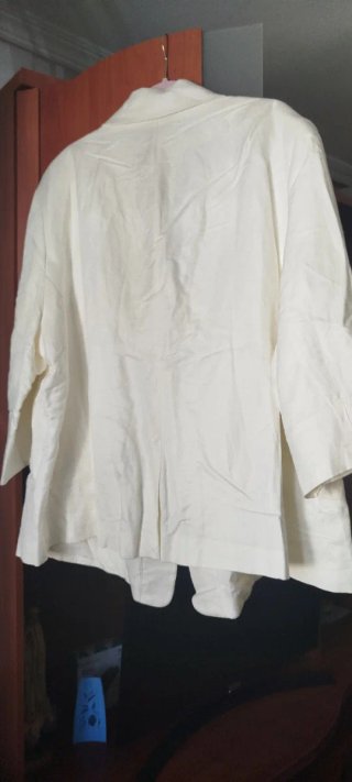 Americana Blanca Talla Grande XXXXL