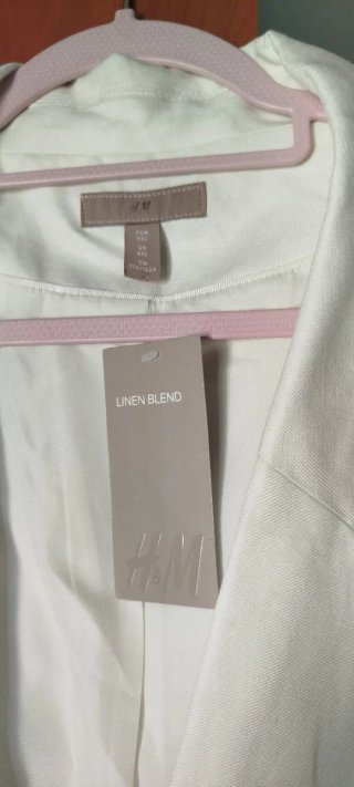 Americana Blanca Talla Grande XXXXL