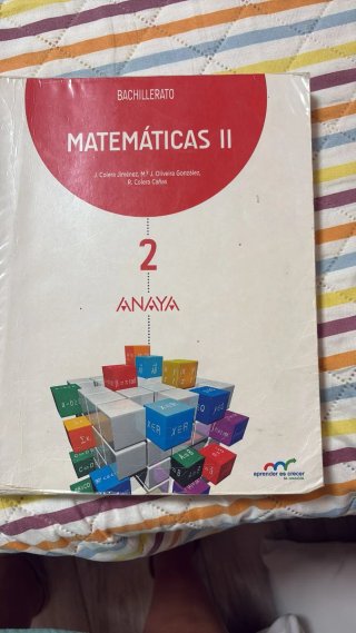 Libro matematicas 2 bachillerato anaya