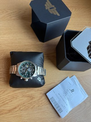 Reloj Police Cronógrafo Esfera Verde
