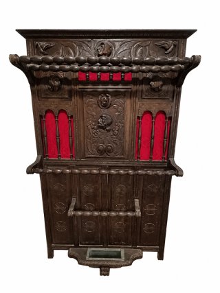 Recibidor Antiguo Madera Tallada Diseño ornamental