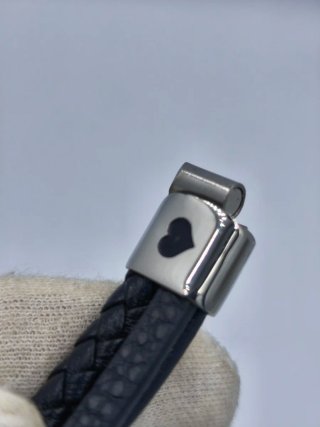 Pulsera trenzada cuero para hombre