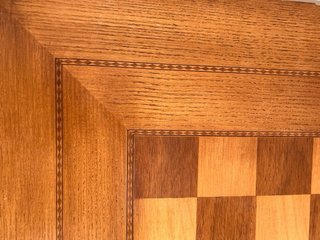 Tablero de ajedrez vintage madera