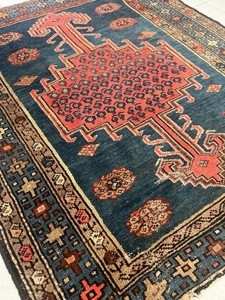 Tappeto Perso/Tribal Vintage in Lana Nodata