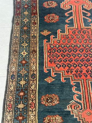 Tappeto Perso/Tribal Vintage in Lana Nodata