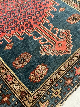 Tappeto Perso/Tribal Vintage in Lana Nodata