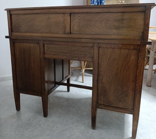 Escritorio antiguo madera persiana restaurado