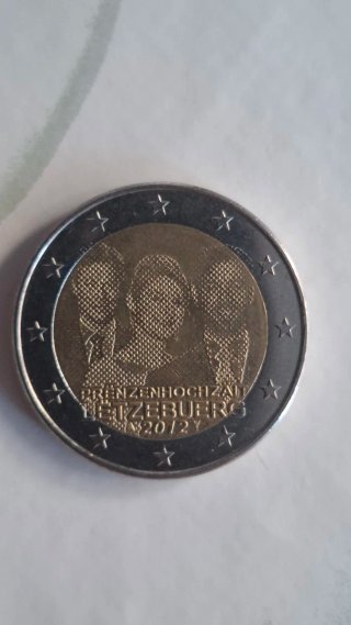 Moneta 2 Euro Lussemburgo 2012