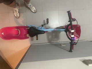 Bicicleta infantil 16 azul y rosa