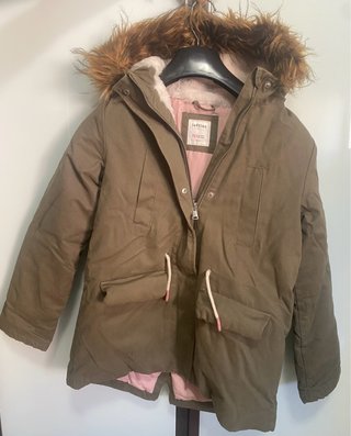 Parka niña Lefties verde militar