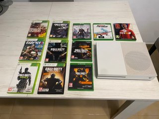Xbox One Blanca + 9 Juegos Xbox 360/One