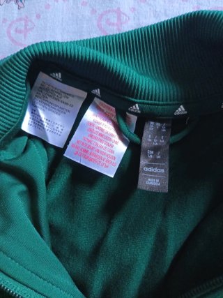Sudadera Adidas Verde y Blanca