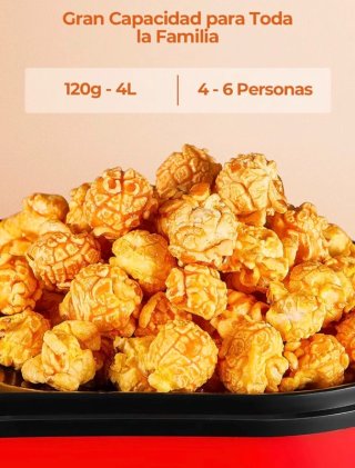 Máquina de Palomitas AICook Roja