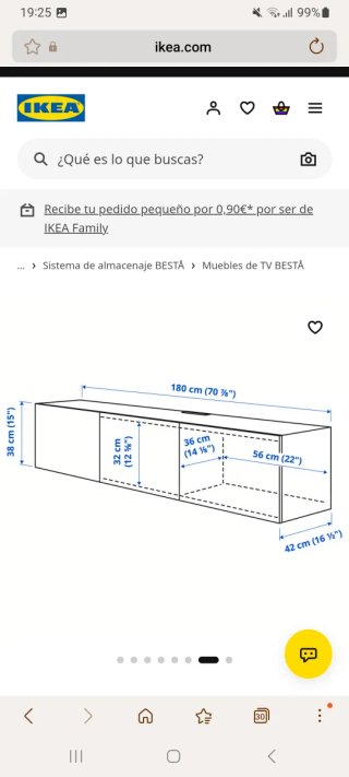Mueble TV IKEA BESTÅ Madera