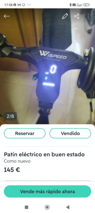 Patinete eléctrico Wispeed