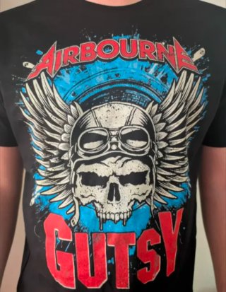 CAMISETA NEGRA - AIRBOURNE GUTSY - TALLA XXL y más
