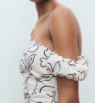 Vestido blanco estampado floral