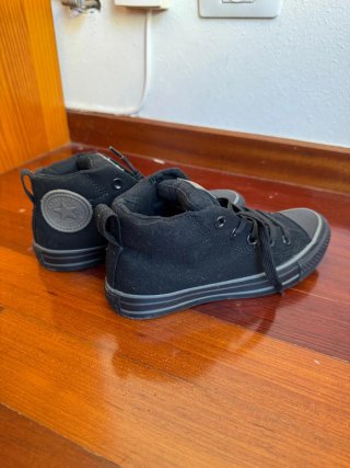 Zapatillas Converse Negras Media Caña