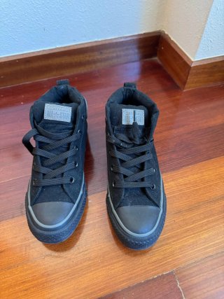 Zapatillas Converse Negras Media Caña
