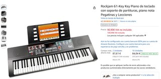 Teclado Rockjam RJ640 61 Teclas