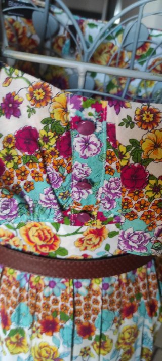 Vestido largo estampado floral
