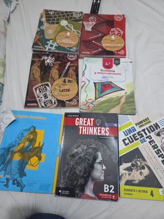 Libros 4 eso.todos por 90€ se venden por separado