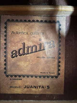 Guitarra Clásica Admira Juanita-S