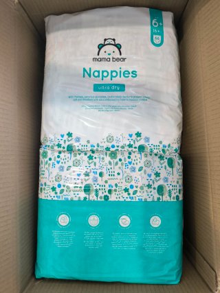 2 Paquetes Pañales Mama Bear Talla 6+