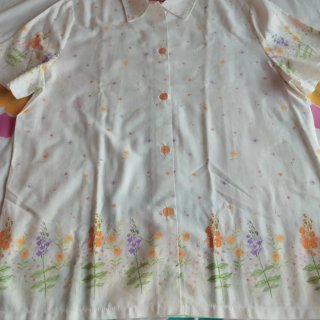 Pijama mujer largo flores algodón nuevo