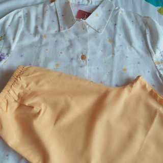Pijama mujer largo flores algodón nuevo