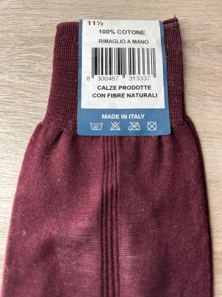 Calze uomo Passodoro bordeaux